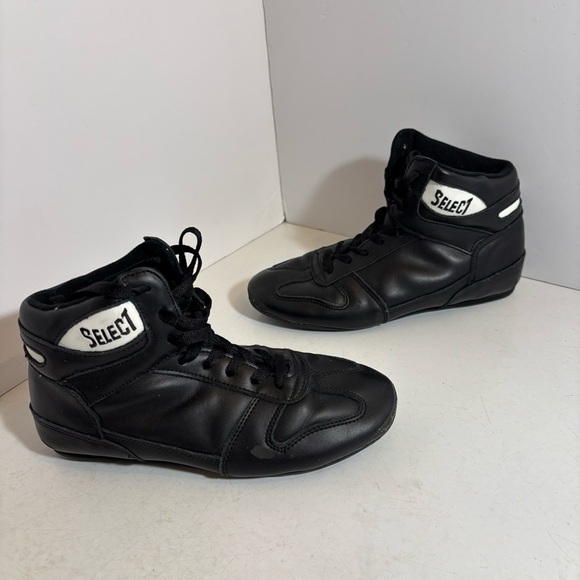 Select women’s black boxing wrestling boots shoes in size 7.5 - Picture 4 of 15